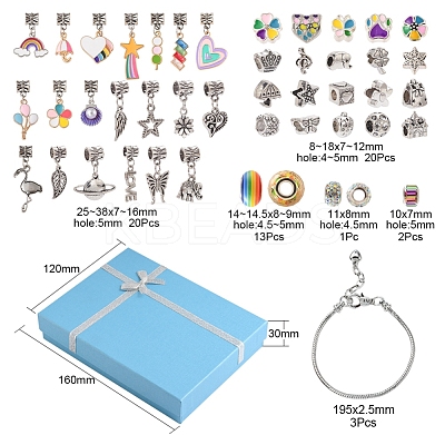 DIY European Style Bracelet Making Kit DIY-YW0005-32-1