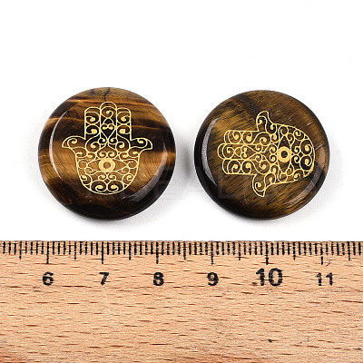 Natural Tiger Eye Cabochons G-N345-06A-1