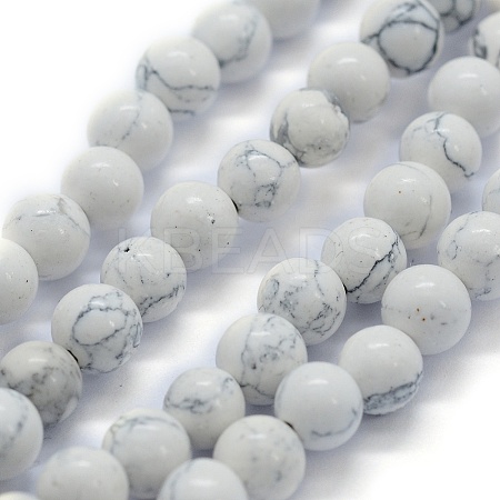Synthetic Turquoise Beads Strands G-P386-01-10mm-1