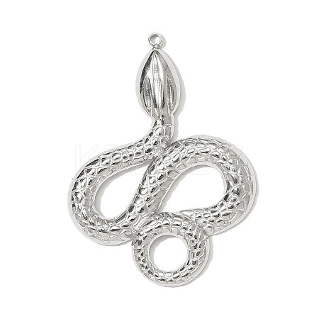 304 Stainless Steel Pendants STAS-OY001-07P-1