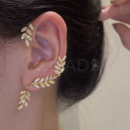 Alloy Rhinestone Cuff Earrings FS-WGFB378-12-1