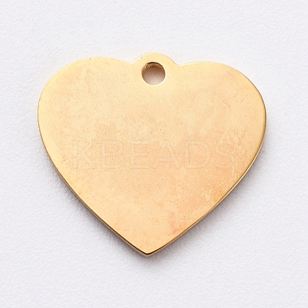 PVD Vacuum Plating 304 Stainless Steel Stamping Blank Tag Charms STAS-G215-12-G02-1