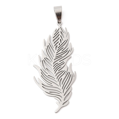 201 Stainless Steel Big Pendants STAS-Q341-21P-1