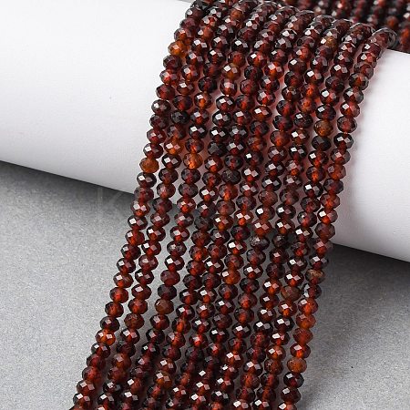 Natural Orange Garnet Beads Strands G-K366-F01-4x3mm-1