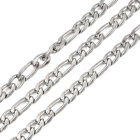 Tarnish Resistant 304 Stainless Steel Figaro Chains CHS-E007-01P-1