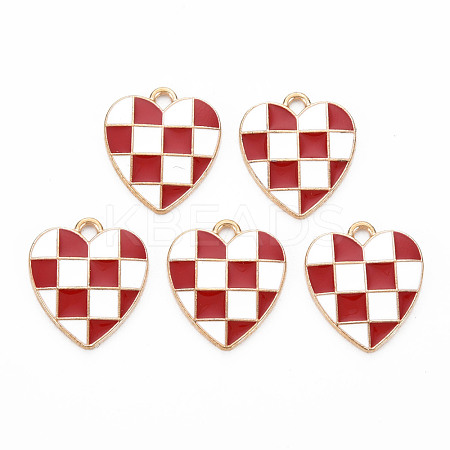 Alloy Enamel Pendants ENAM-S121-176A-RS-1