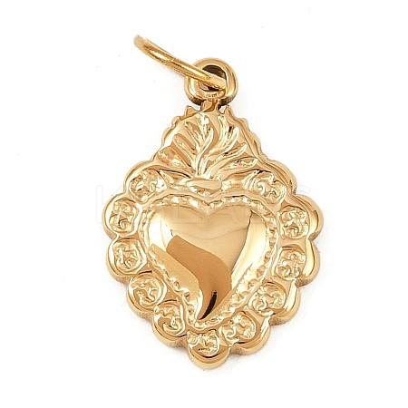 304 Stainless Steel Pendants STAS-K307-02B-G-1
