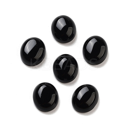 Natural Black Onyx(Dyed & Heated) Cabochons G-G145-01A-28-1