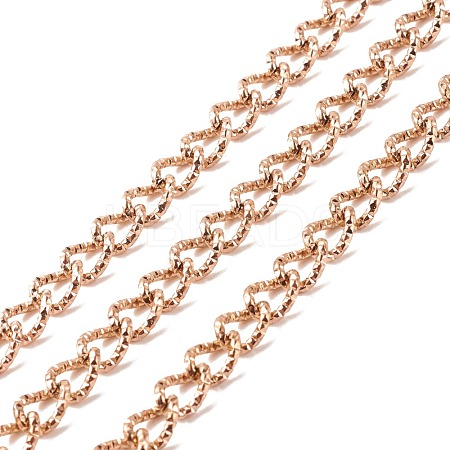 Ion Plating(IP) 304 Stainless Steel Curb Chains CHS-E005-01RG-1