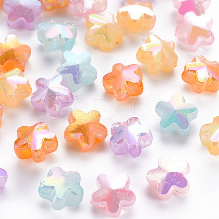 Imitation Jelly Acrylic Beads TACR-S154-46E-1