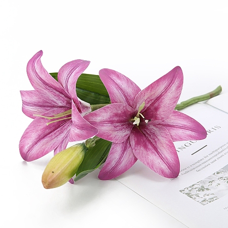 Imitation Leather Artificial Lily PW-WGFA2FB-06-1