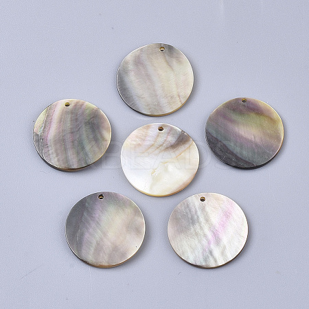 Black Lip Shell Pendants X-SSHEL-S251-36C-1