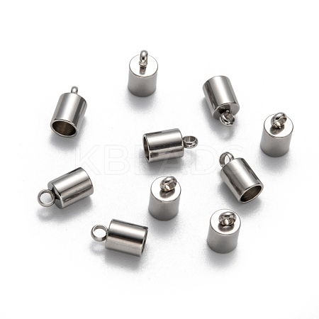 Tarnish Resistant 304 Stainless Steel Cord Ends STAS-E020-1-1