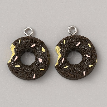 Opaque Resin Imitation Food Pendants RESI-WH0039-02B-1