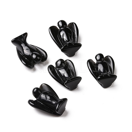 Natural Obsidian Angel Decor Healing Stones LS-G-G864-01A-02-1