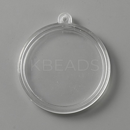 Transparent Acrylic Big Pendants FIND-WH0120-62-1