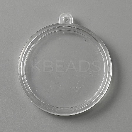 Transparent Acrylic Big Pendants FIND-WH0120-62-1