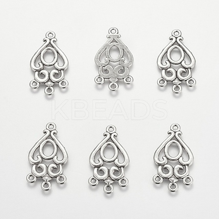 Alloy Teardrop Chandelier Component Links X-EA9733Y-1