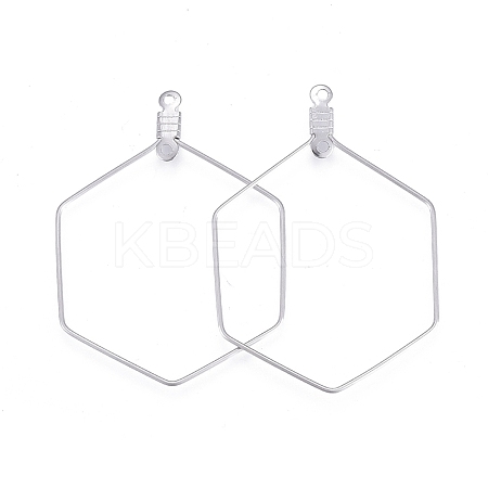 Tarnish Resistant 304 Stainless Steel Wire Pendants LS-STAS-L238-075P-1
