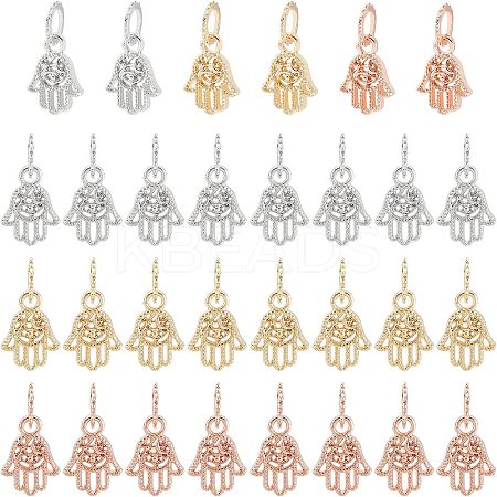 30Pcs 3 Colors Rack Plating Alloy European Dangle Charms MPDL-FH0001-06-1