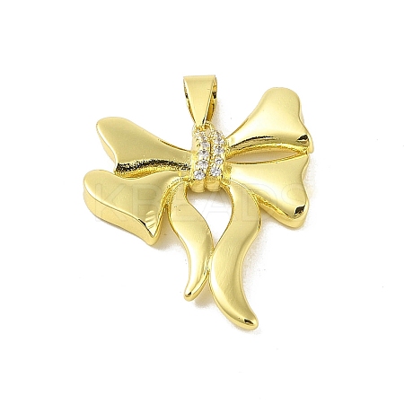 Brass Micro Pave Cubic Zirconia Pendants KK-E111-16G-1