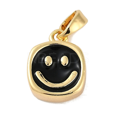 Brass Enamel Charms KK-P283-25G-1