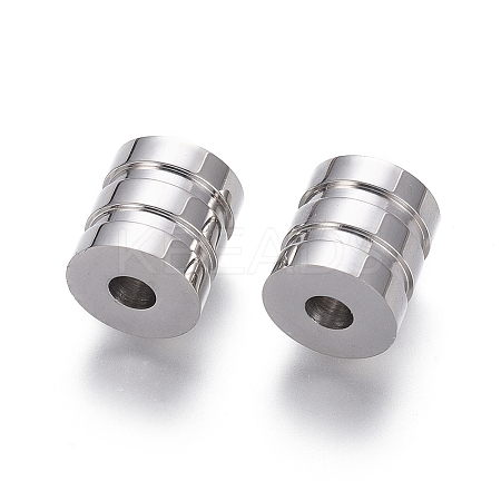 Tarnish Resistant 304 Stainless Steel Groove Beads LS-STAS-I126-05P-1