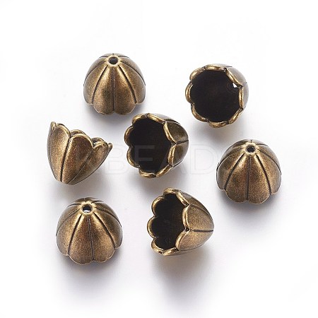 Tibetan Style Alloy Bead Caps LS-TIBE-5211-AB-FF-1