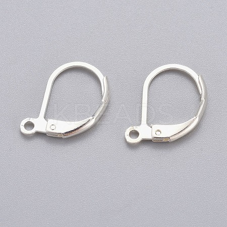 316L Surgical Stainless Steel Leverback Earring Findings STAS-E194-03S-1