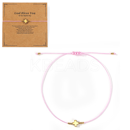Summer Glass Seed Beaded Braided Bead Bracelets TR7975-4-1