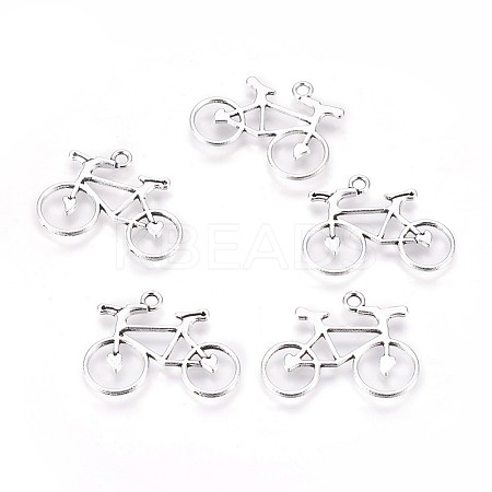Tibetan Style Alloy Bicycle Pendants LS-TIBEP-A15503-AS-RS-1
