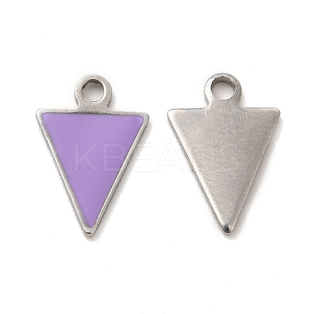 304 Stainless Steel Enamel Pendants LS-STAS-M308-15P-03-1