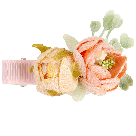 Simulation Flower Cloth Alligator Hair Clips PHAR-WH0012-22F-1