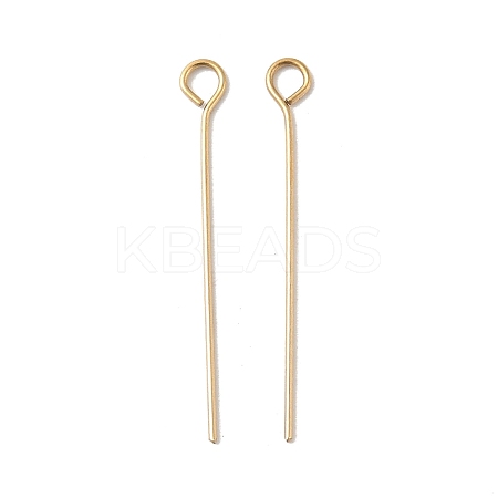 304 Stainless Steel Eye Pins STAS-K293-13G-0.6x26mm-1