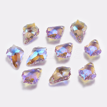 Faceted Glass Rhinestone Charms RGLA-F052-371PS-1