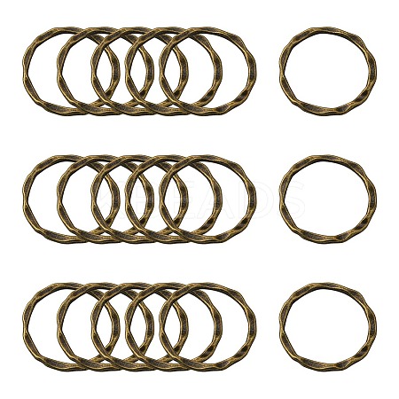 Tibetan Style Linking Rings LS-PALLOY-A017-AB-FF-1