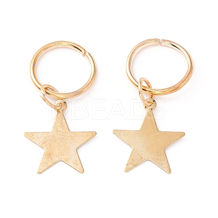 Alloy Star Charms LS-PALLOY-WH0001-03G-1