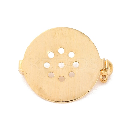 Brass Brooch Pin Findings X-KK-D266-01LG-1