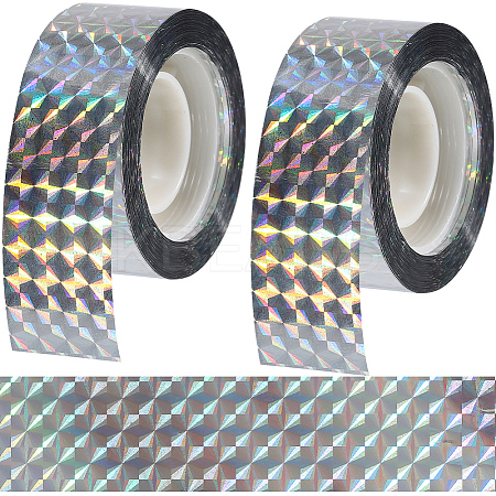 Holographic Laser Shining Bopp PET Plastic Scrapbook Decorative Adhesive Tapes AJEW-WH20010-47A-01-1
