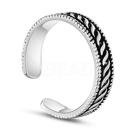 SHEGRACE 925 Sterling Silver Cuff Tail Ring JR451A-1