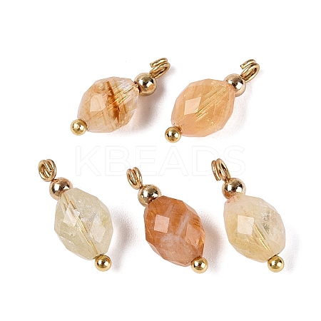Heated Natural Yellow Quartz Pendants GG-N004-02G-02-1