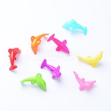 Opaque Acrylic Pendants SACR-S202-07-1