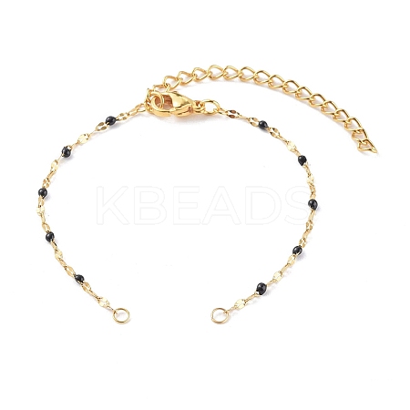 304 Stainless Steel Link Chain Bracelet Makings AJEW-JB00952-02-1