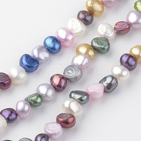 Natural Cultured Freshwater Pearl Beads Strands PEAR-Q007-12-1