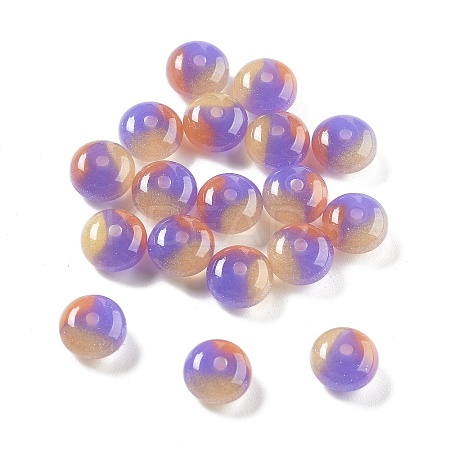 Two Tone Transparent Resin Beads RESI-S013-01A-1