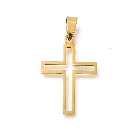 201 Stainless Steel Pendants STAS-R132-01G-01-1