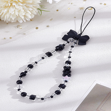 1Pc Acrylic Beaded Mobile Straps for Women AJEW-LP0004-51-1