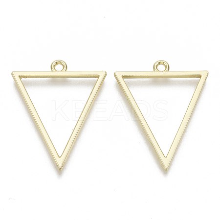 Alloy Open Back Bezel Big Pendants PALLOY-S132-007-1