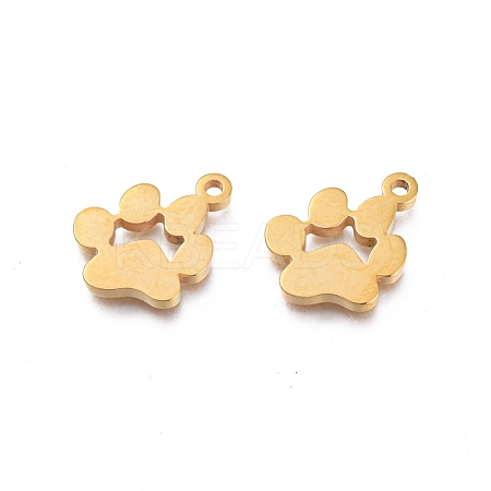 Ion Plating(IP) 304 Stainless Steel Pendants STAS-L245-019B-G-1