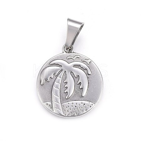 Non-Tarnish 304 Stainless Steel Pendants STAS-P211-22P-1
